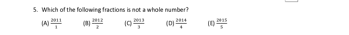 Question 5